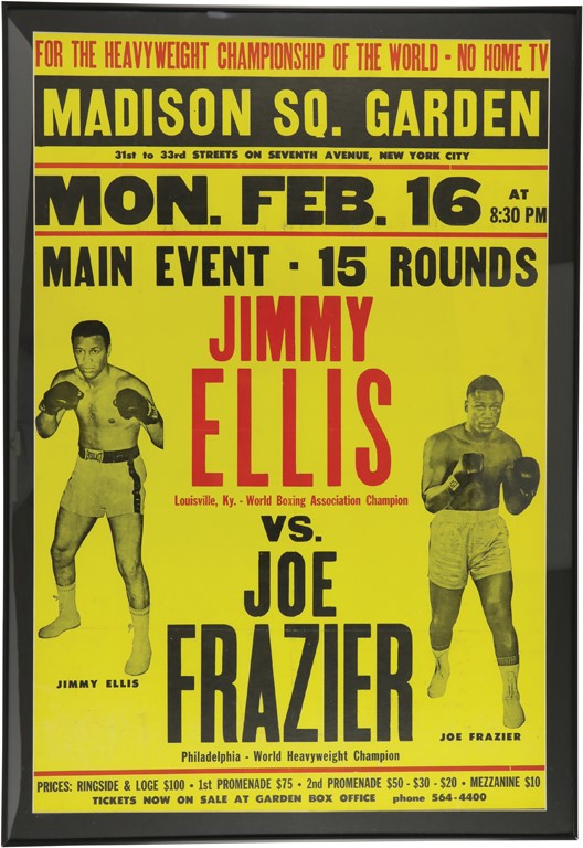 - 1970 Joe Frazier v. Jimmy Ellis On-Site Fight Poster