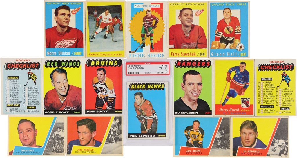 - Late 1950s-1960s Topps Hockey Card Collection (164)