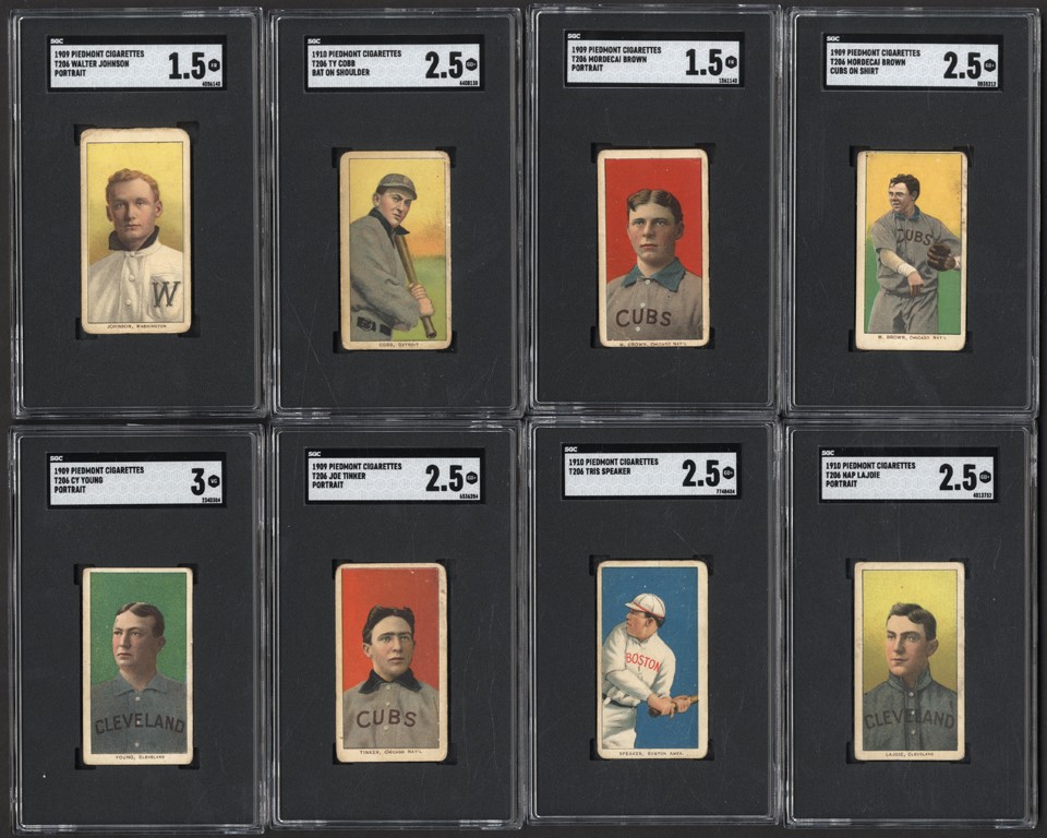 1909-11 T206 Collection with Ty Cobb & Cy Young (169)