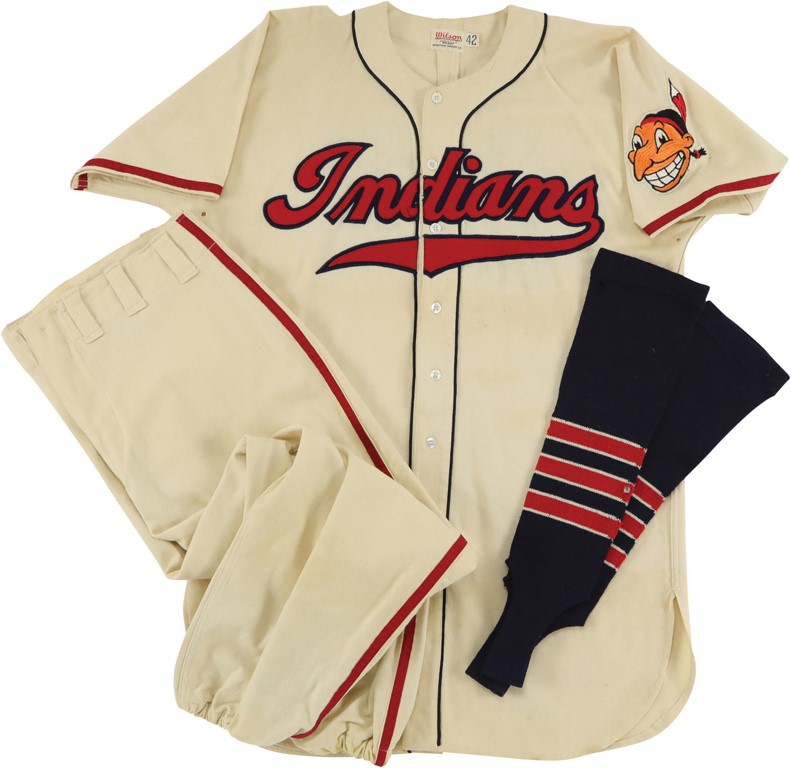 Cleveland Indians - 1948 Butch Wensloff Cleveland Indians Game Worn Uniform Gifted to Priest