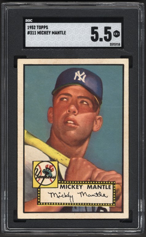 - 1952 Topps Mickey Mantle SGC EX+ 5.5