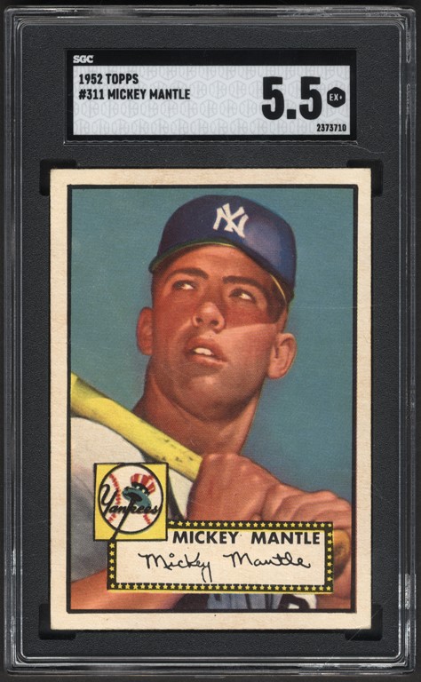 Baseball and Trading Cards - 1952 Topps Mickey Mantle SGC EX+ 5.5