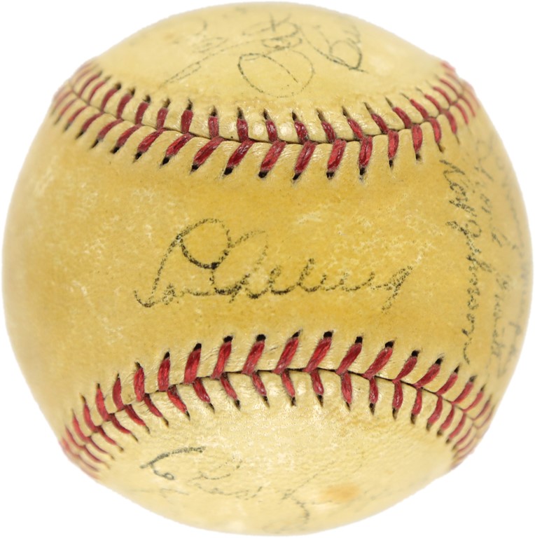 - 1936 New York Yankees Baseball w/Lou Gehrig Sweet Spot