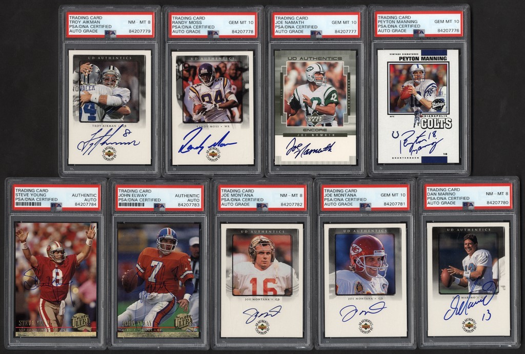 - 1994-2001 Hall of Famers and Legends Autographed Modern Insert Collection (19)