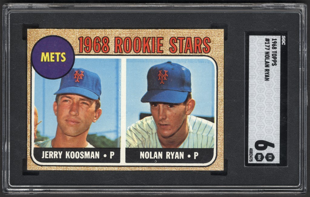 - 1968 Topps #177 Nolan Ryan Rookie SGC 6