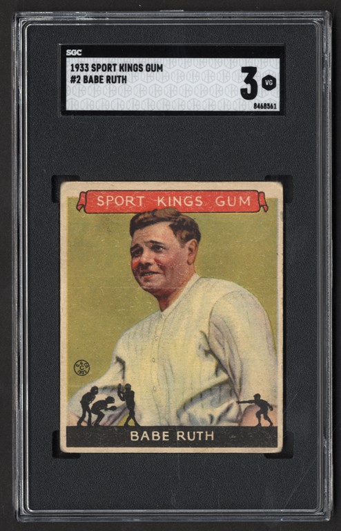 - 1933 Sport Kings Babe Ruth SGC VG 3