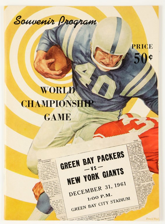 - High Grade 1961 NFL Championship Game Program