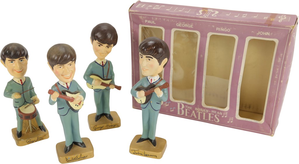 Rock And Pop Culture - 1964 Beatles Bobb‚n Heads in Original Box