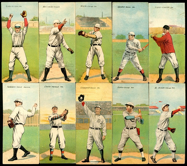 Baseball and Trading Cards - 1911 Mecca Double Folders Complete Set (50/50)