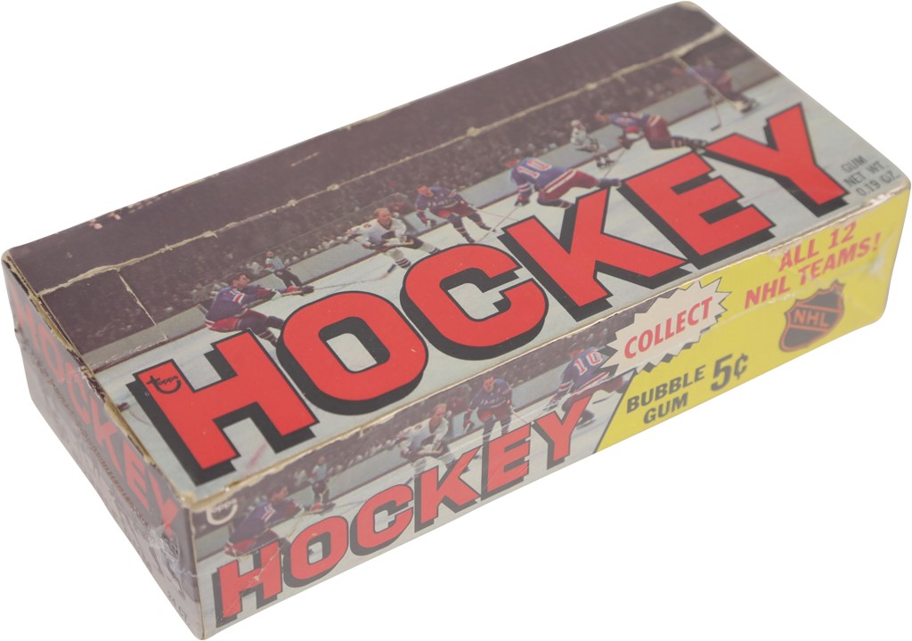 Hockey Cards - 1968-69 Topps Hockey Empty Wax Pack Display Box