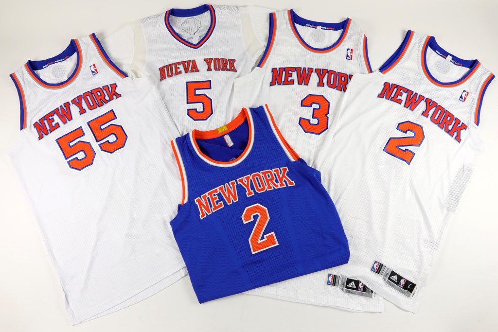 - 2012-2015 New York Knicks Game Worn Jerseys - Hardaway, Felton, Martin, Richardson, Galloway (Each Steiner Certified)