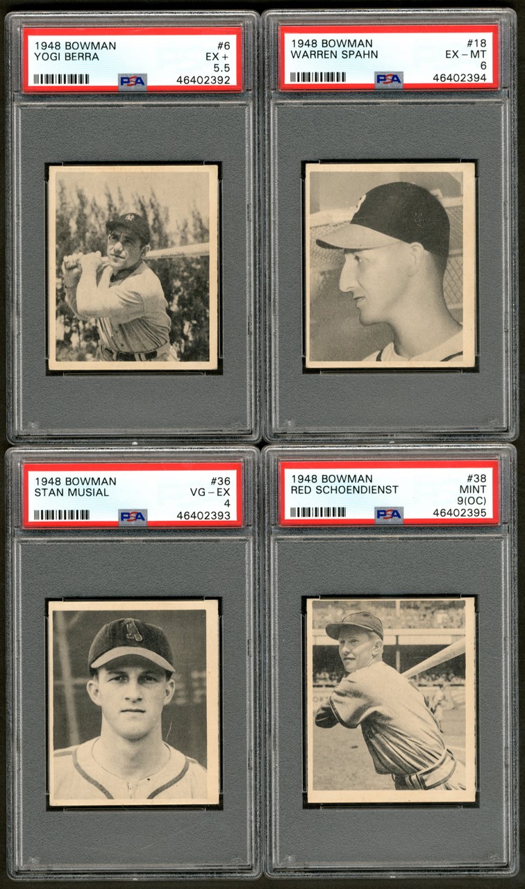 - 1948 Bowman Baseball Complete Set (48) with PSA Graded
