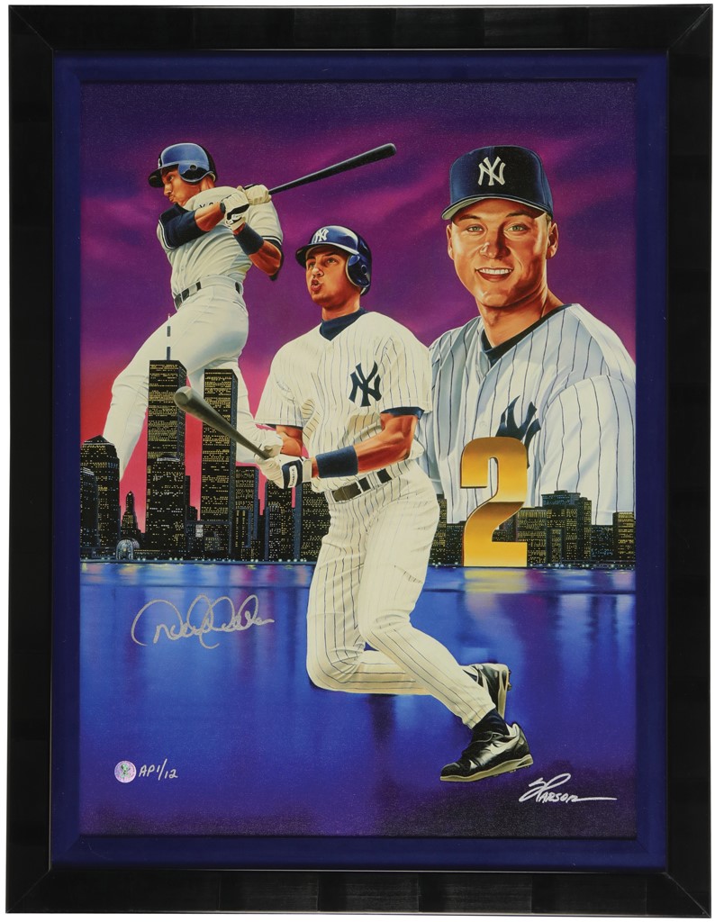 - Derek Jeter Signed "King of New York" Limited Edition Giclee - LE 1 of 12 (PSA)