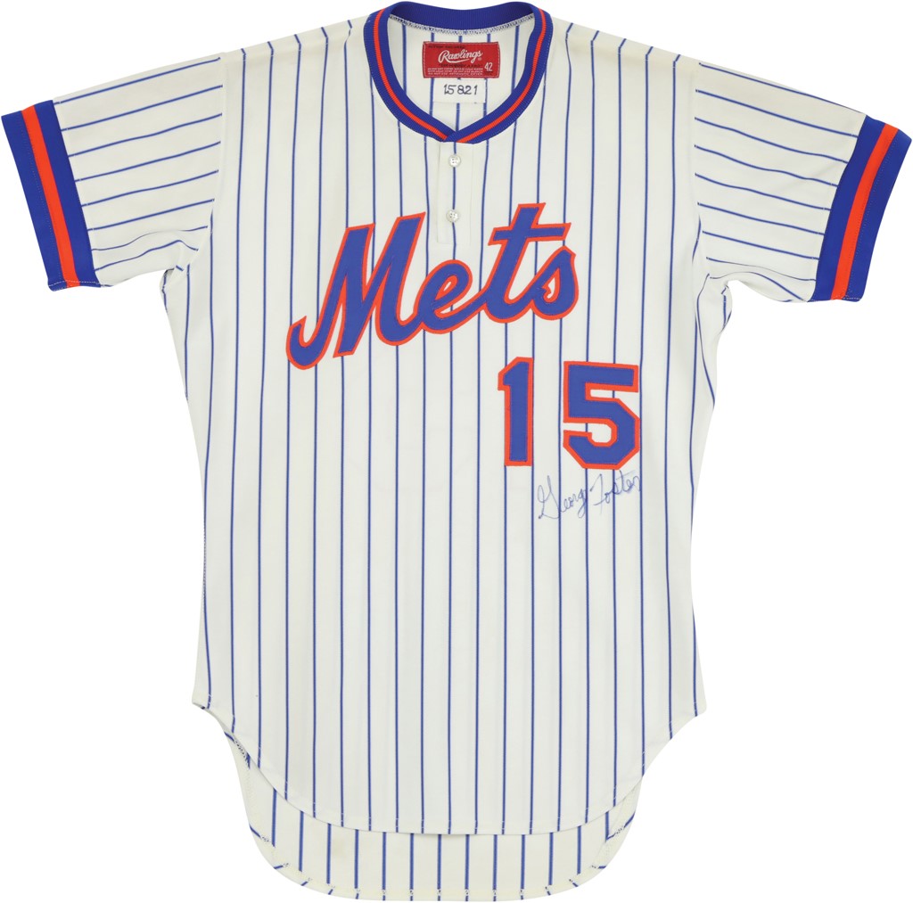 - 1982 George Foster New York Mets Signed Game Worn Jersey