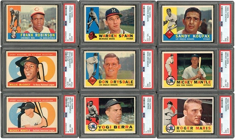 - High Grade 1960 Topps Baseball Complete Set (572) with Some Signed Cards (Topps Signed Set Archive)