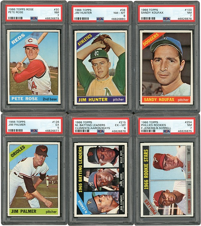 - 1966 Topps Baseball Complete Set (598) with 349 Signed Cards (Topps Signed Set Archive)