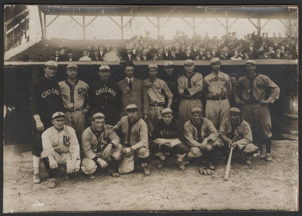 Vintage Sports Photographs - 1910 First Ever "All Star Game" Photograph with Ty Cobb - From the Harry Lord Estate
