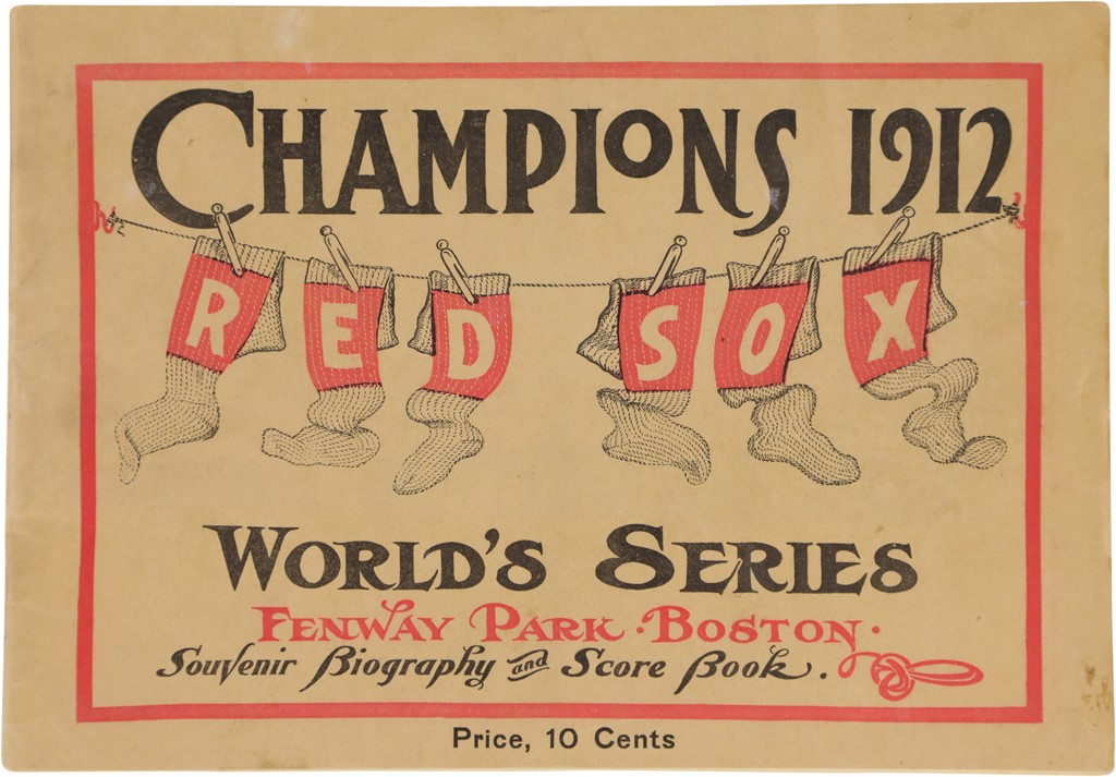 - 1912 Boston Red Sox World Series Program