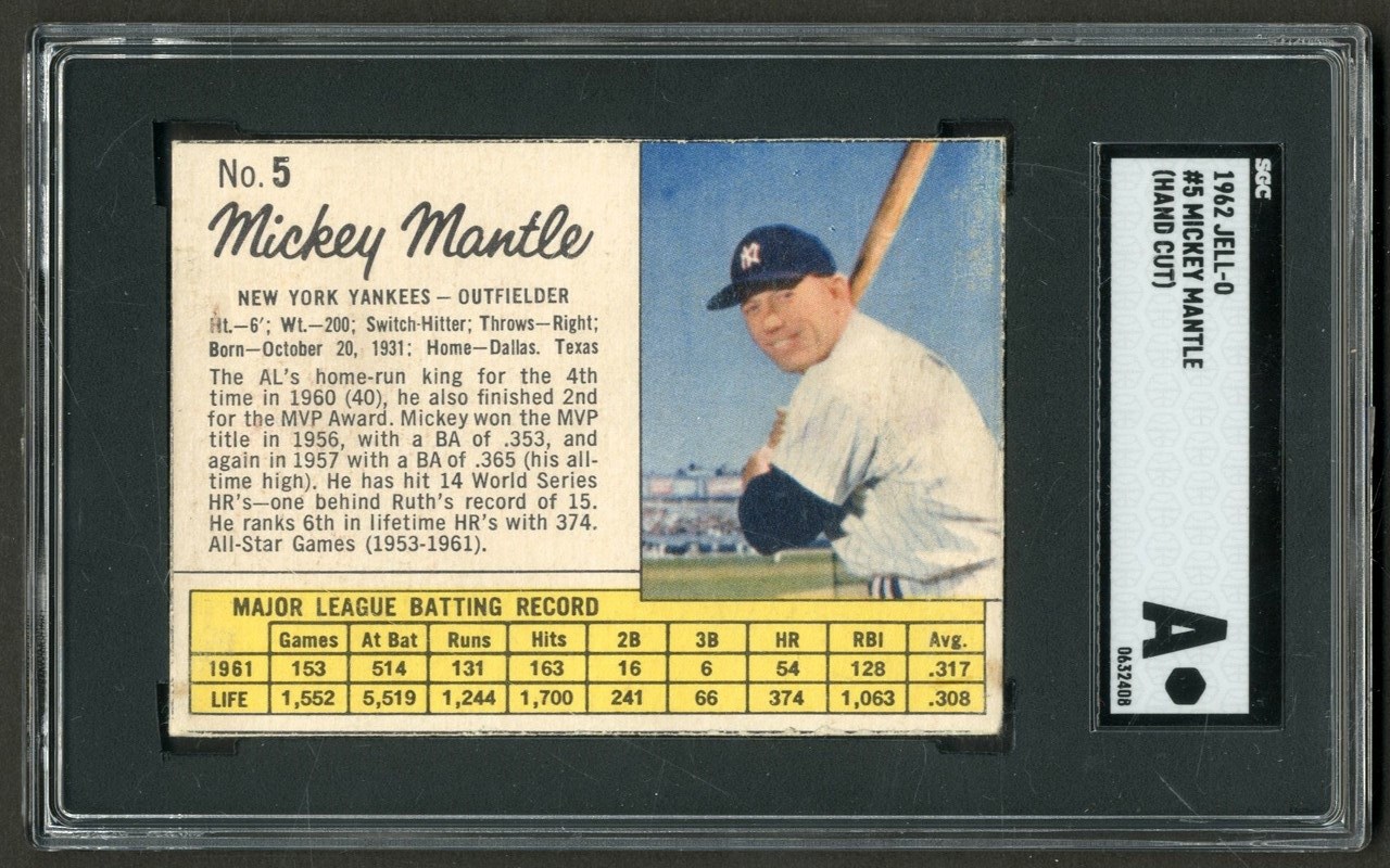 Baseball and Trading Cards - 1962 Jell-O Baseball Card Collection (119)