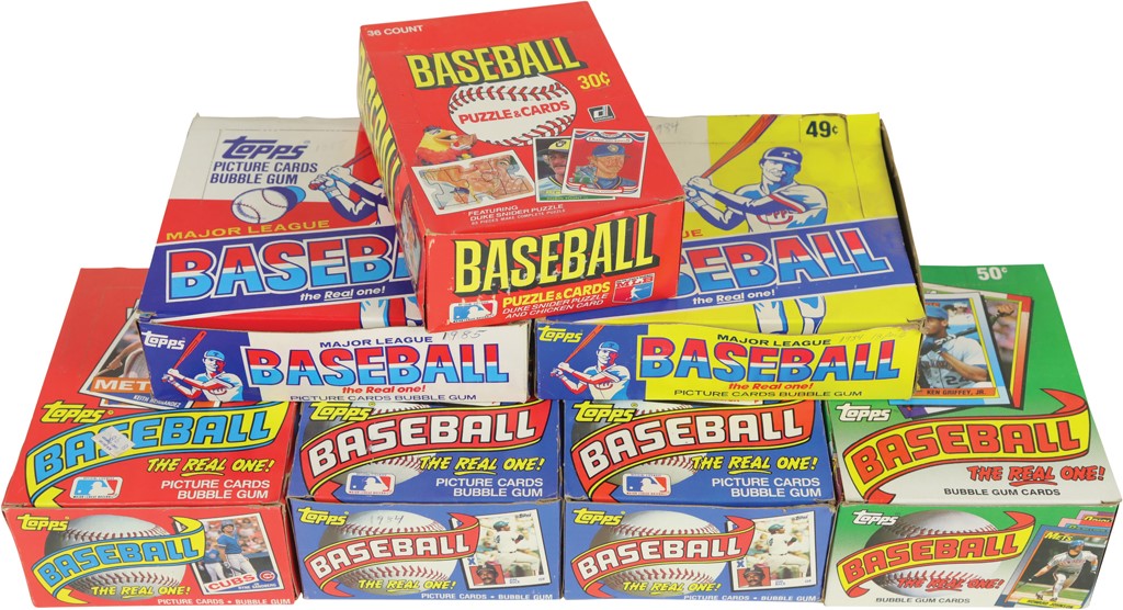 - 1984-90 Topps & Donruss Baseball Unopened Boxes (7)