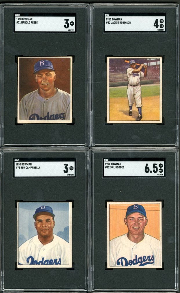 - 1950 Bowman Baseball Card Complete Set (252) with SGC Graded