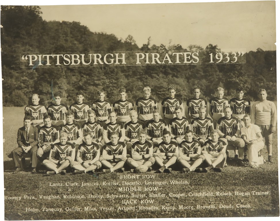 Football - The Very First Pittsburgh Steelers Team Photograph