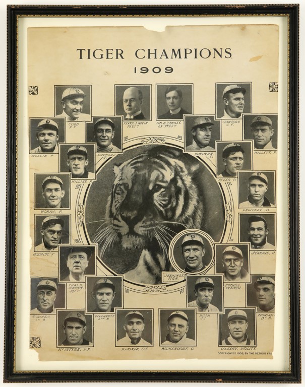 1909 Detroit Tigers Champions Print