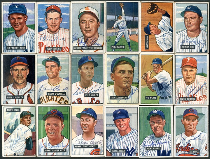 Baseball and Trading Cards - 1951 Bowman Baseball Signed Partial Set (276/324)