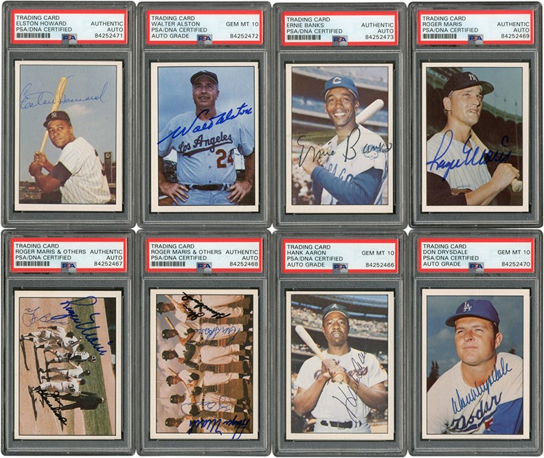 - 1978-81 TCMA "The 1960s" Signed Baseball Cards (483 w/315 Signed) PSA