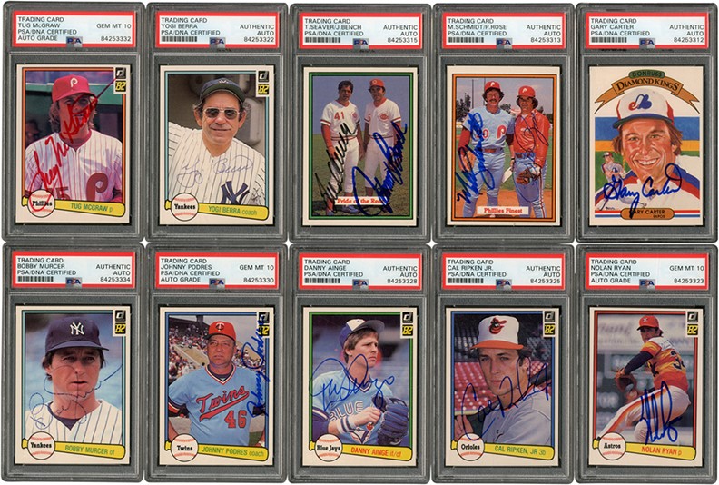 Baseball and Trading Cards - 1982 Donruss Baseball Complete Set with (390) Signed
