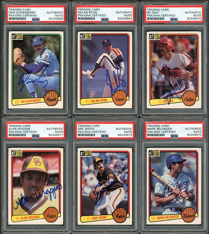 - 1983 Donruss Baseball Complete Set with (389) Signed