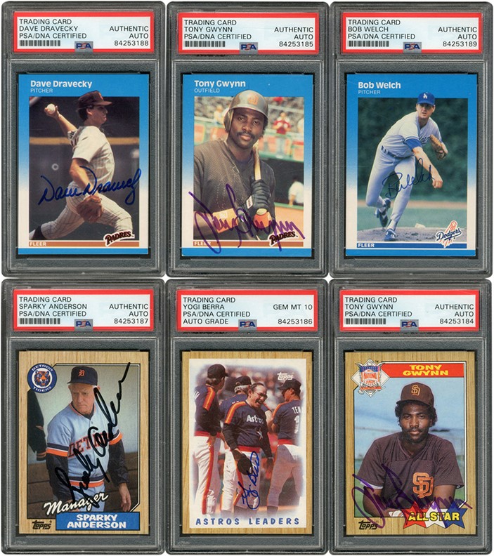 - 1987 Topps & Fleer Baseball Complete Sets with (855) Signed