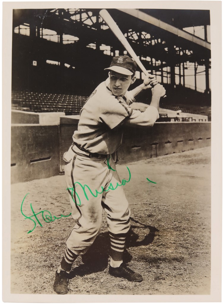 - Stan Musial Signed Photograph Used for 1952 Wheaties Card