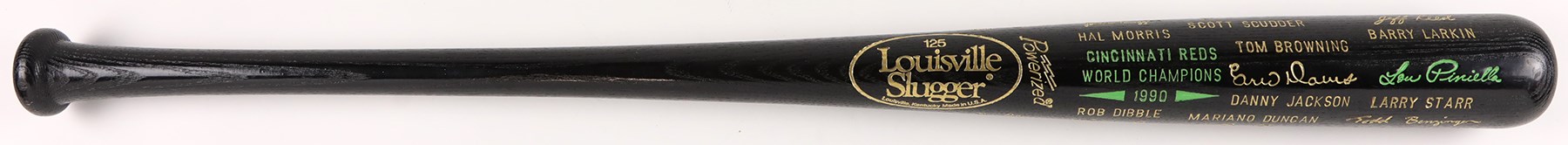 Pete Rose & Cincinnati Reds - 1990 Cincinnati Reds World Champions Black Bat