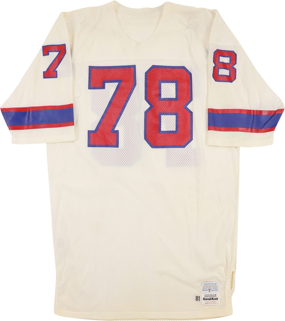 - 1981 Tony McGee New England Patriots Game Worn Jersey