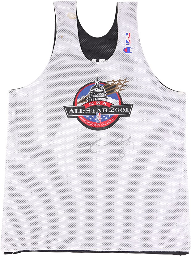 - 2001 Kobe Bryant Photo-Matched All Star Signed Game Worn Practice Jersey (Resolution Photomatching LOA)