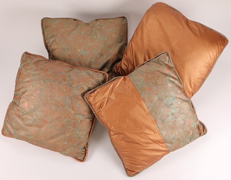 Basketball - Four Michael Jordan Personally Owned Pillows from Highland Park House (Provenance LOA)