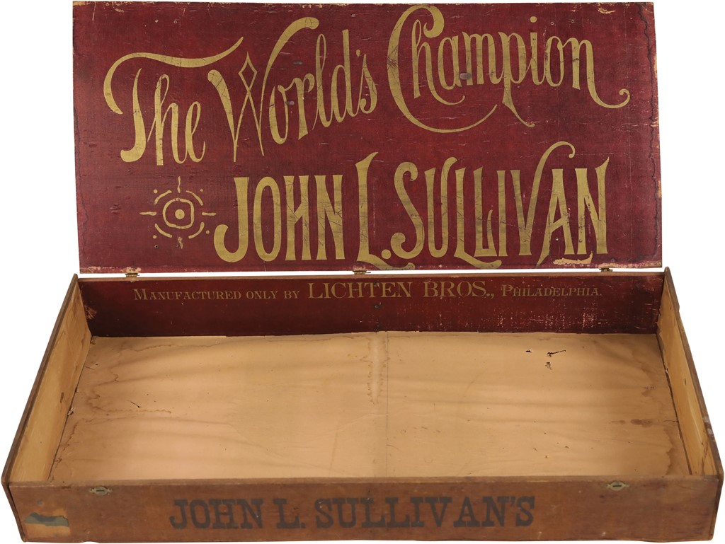 Muhammad Ali & Boxing - Huge John L. Sullivan Cigar Box