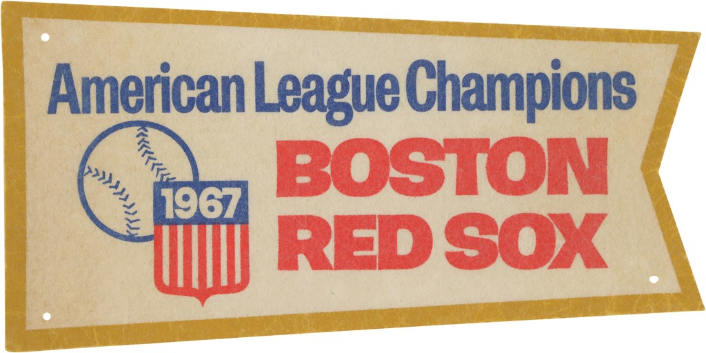 Boston Sports - Rare 1967 Boston Red Sox Felt Pennant