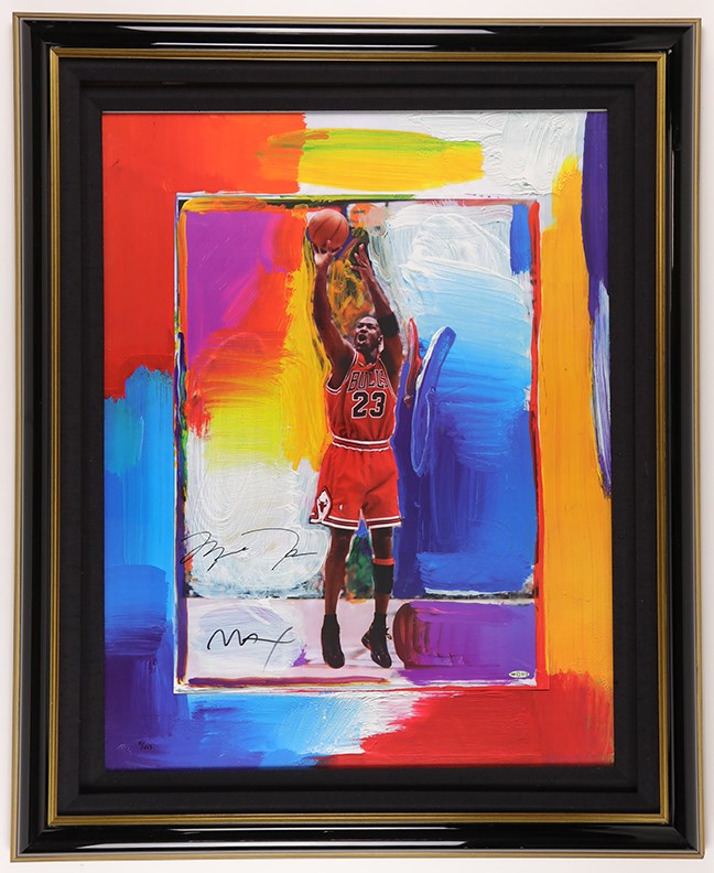 - Michael Jordan Signed Peter Max "Final Shot" Lithograph - LE 85 of 423 (UDA)