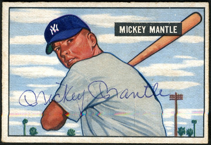 - 1951 Bowman #253 Mickey Mantle Rookie